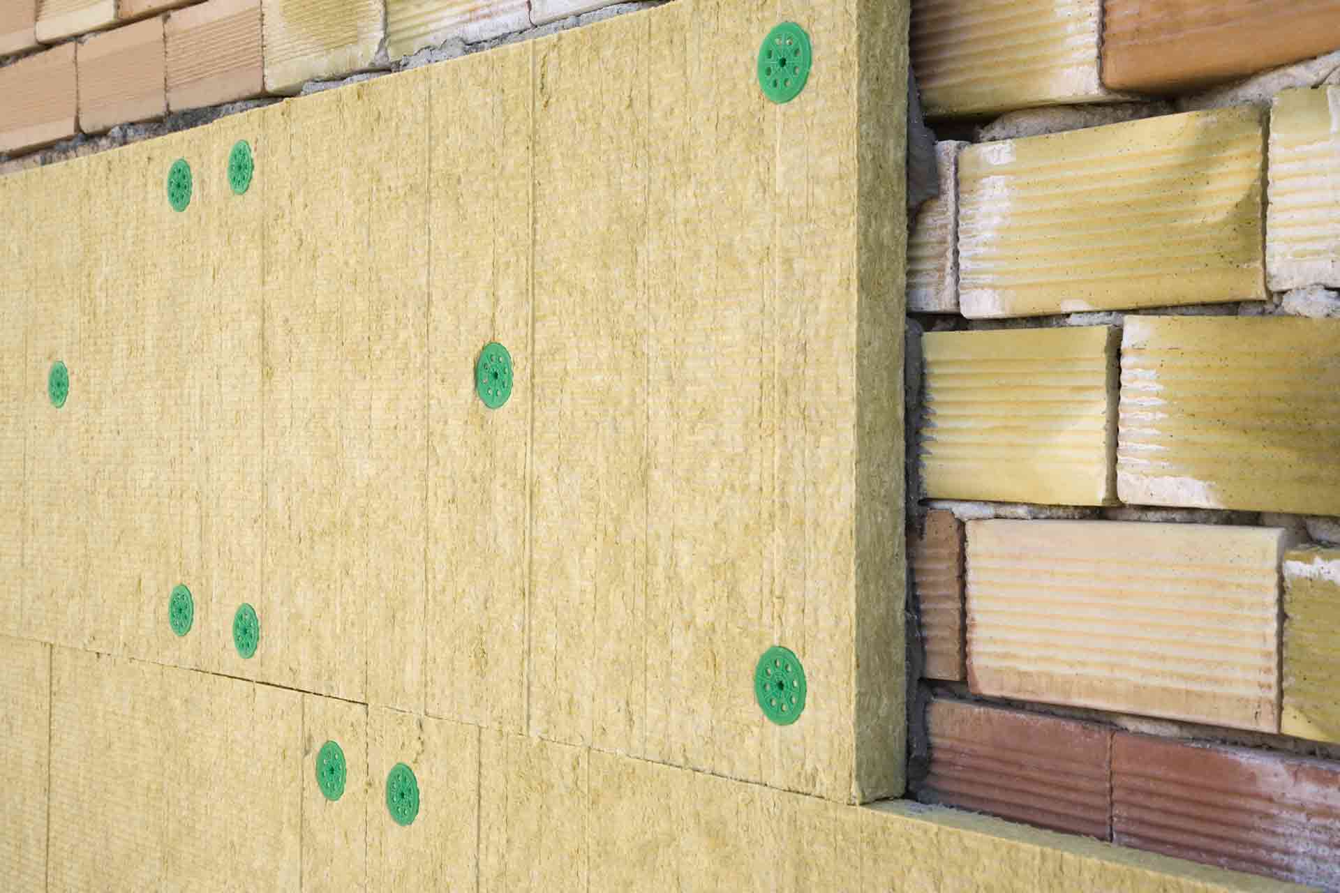 Insulation in Buildings: Fasteners for Styrofoam and Rockwool Insulation